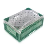Kistenabdeckblätter LDPE transparent 47 x 69 cm | gelocht für 40 x 60 cm Euro-Kisten